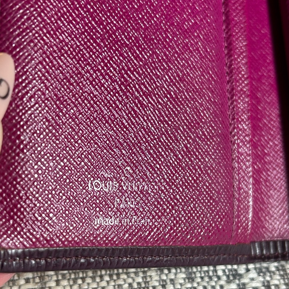 364. Louis Vuitton Portefeuille Viennois wallet in purple Epi - Picture 8 of 15
